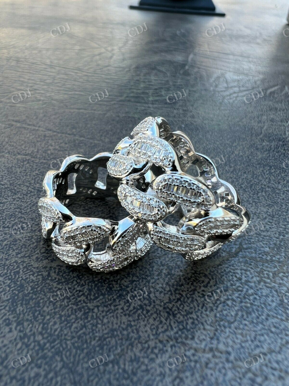 Hip Hop Miami Cuban Baguette Diamond Ring  customdiamjewel   