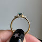 Green Moissanite Bridal Engagement Ring