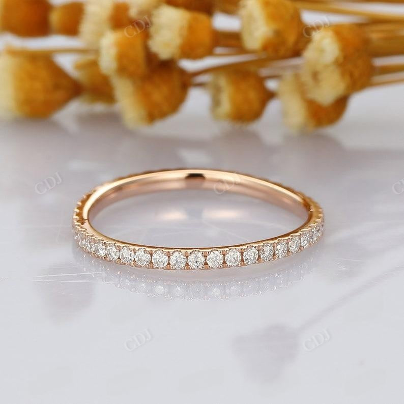 Dainty 0.69ctw Lab Grown Diamond Stacking Wedding Band  customdiamjewel   