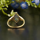 Marquise Salt and Pepper Moissanite Ring