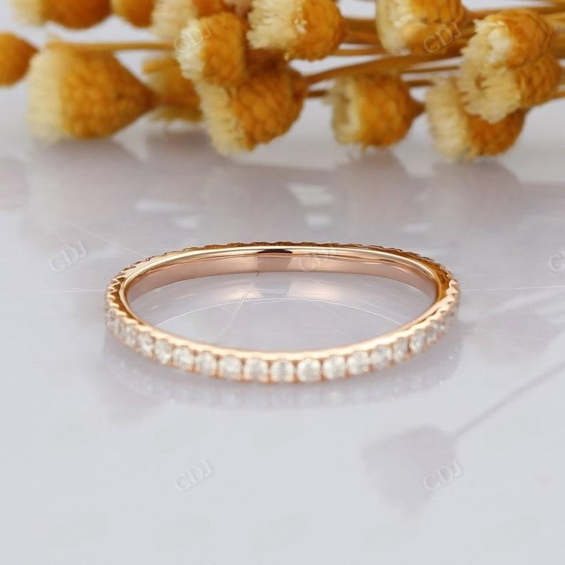 Dainty 0.69ctw Lab Grown Diamond Stacking Wedding Band  customdiamjewel   
