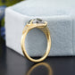 Marquise Salt and Pepper Moissanite Ring