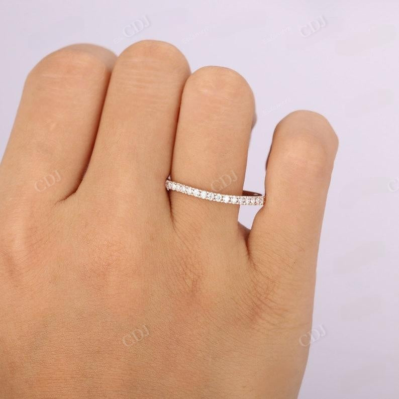 Dainty 0.69ctw Lab Grown Diamond Stacking Wedding Band  customdiamjewel   