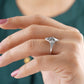 Marquise Salt and Pepper Moissanite Ring