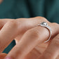 Marquise Salt and Pepper Moissanite Ring