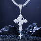 Cross Design Fully iced Out Hip Hop Diamond Pendant customdiamjewel