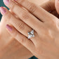 Marquise Salt and Pepper Moissanite Ring