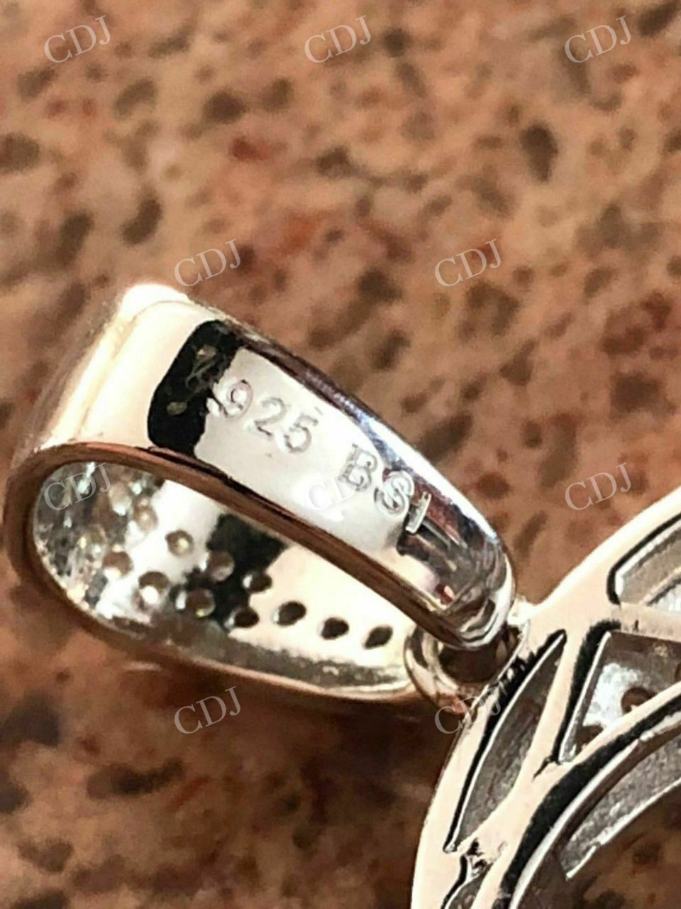 Mens 925 Silver Crescent Moon & Star Islam Muslim Arabic Pendant  customdiamjewel   