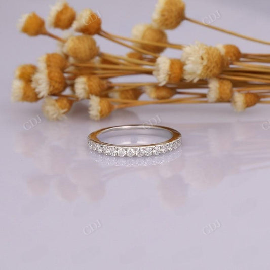 0.41CTW Round Diamond Stacking Half Eternity wedding Band  customdiamjewel   
