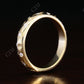 0.24CT Round Cut Real Dimaond Vintage Starburst Wedding Band  customdiamjewel   