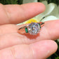 Portuguese Cut Moissanite Handmade Ring