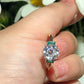 Portuguese Cut Moissanite Handmade Ring