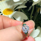 Portuguese Cut Moissanite Handmade Ring