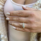 Three Stone Moissanite Engagement Ring  customdiamjewel   