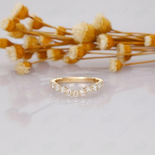 1.07CTW Round Cut Lab Grown Diamond Wedding Band  customdiamjewel   