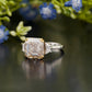 Asscher Three-Stone Moissanite Ring