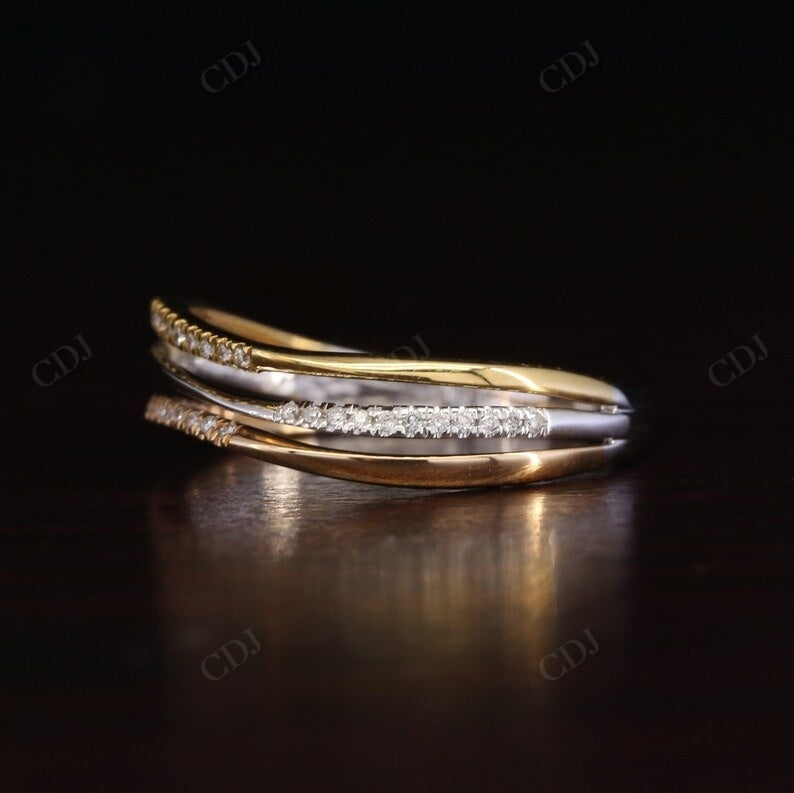 Trio Stacking Ring Set 0.17CTW Lab grown Diamond Band  customdiamjewel   