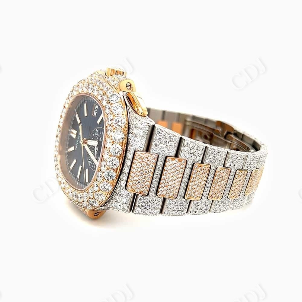 Patek Philippe Moissanite Diamond Custom Watch customdiamjewel