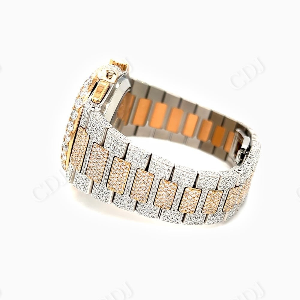 Patek Philippe Moissanite Diamond Custom Watch customdiamjewel