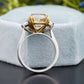 Asscher Three-Stone Moissanite Ring