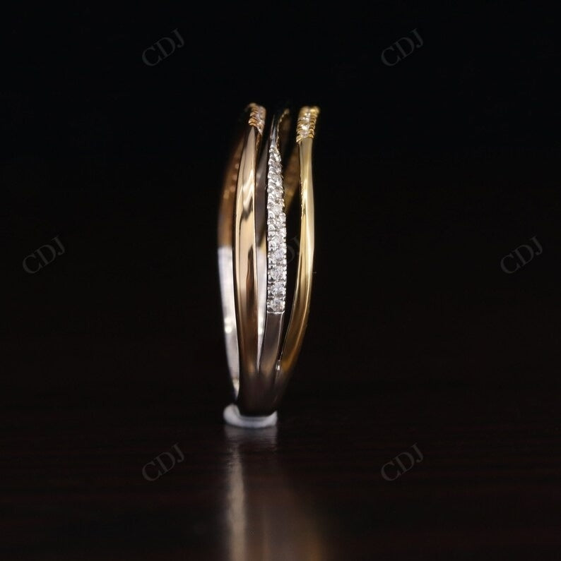 Trio Stacking Ring Set 0.17CTW Lab grown Diamond Band  customdiamjewel   
