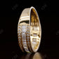 1.15CT Round cut & Baguette Cut Real Diamond Wedding band  customdiamjewel   