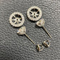 Lab Grown Diamond Solid Gold Halo Earrings