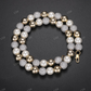 10mm Iced Beaded Ball Pearl Link Chain hip hop jewelry CustomDiamJewel