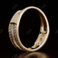 1.15CT Round cut & Baguette Cut Real Diamond Wedding band  customdiamjewel   
