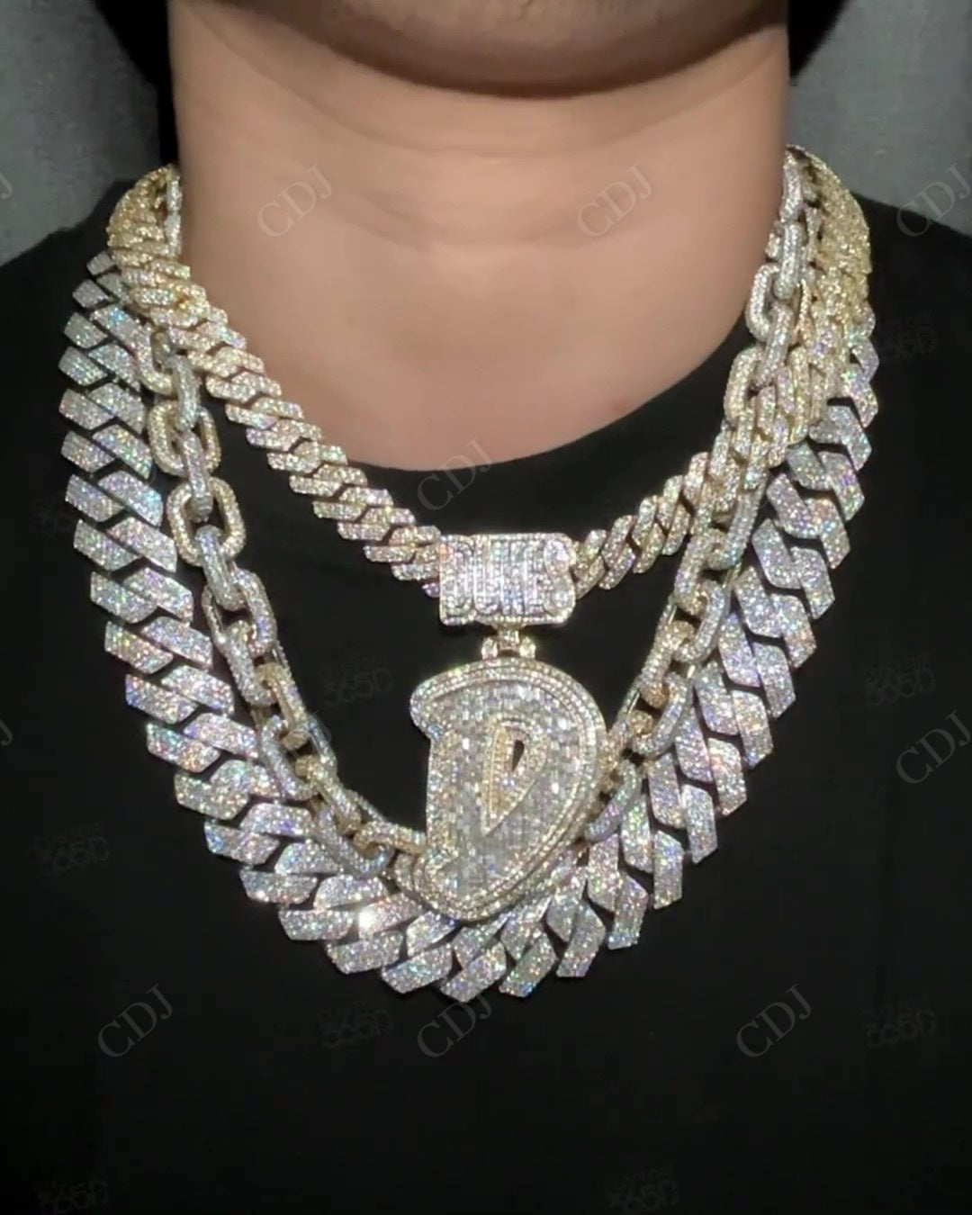 Hip Hop Icd Out Diamond Chain Necklace hip hop jewelry CustomDiamJewel   