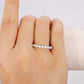 0.34CTW Bezel Set Round Cut Lab Grown Diamond Wedding Band  customdiamjewel   