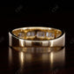 1.15CT Round cut & Baguette Cut Real Diamond Wedding band  customdiamjewel   