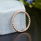 Braided Twist Stackable Wedding Band