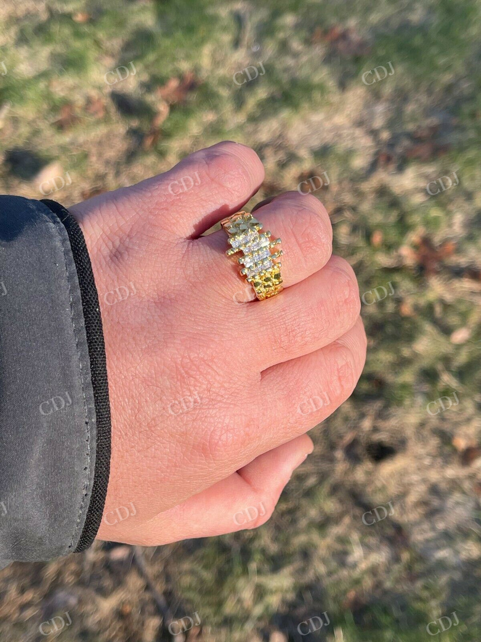14k Gold Antique Diamond Ring  customdiamjewel   