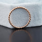 Braided Twist Stackable Wedding Band