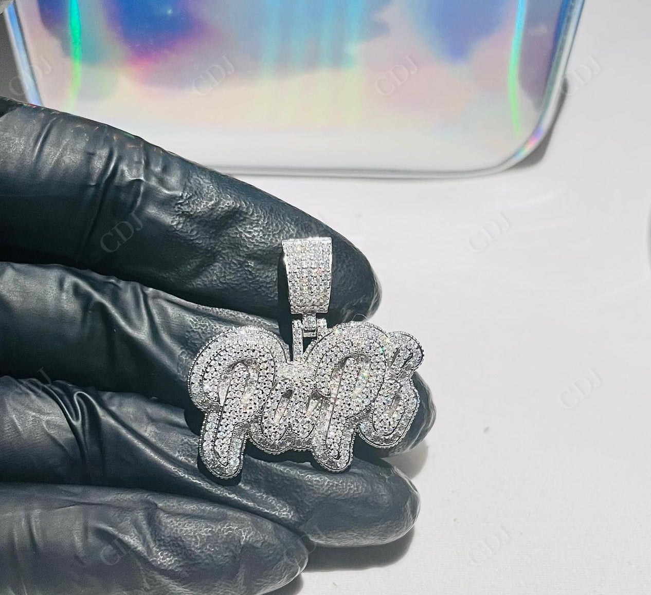 Iced Out Hip Hop Letter Pendant hip hop jewelry CustomDiamJewel   