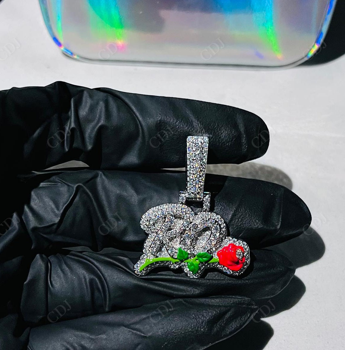 Iced Out Hip Hop Letter Pendant hip hop jewelry CustomDiamJewel   