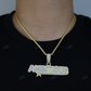 AMBITIOUS Letter Customized Hip Hop Diamond Pendant customdiamjewel