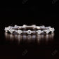 0.55CT Round Cut Natural Diamond Dainty Full Eternity Wedding Band  customdiamjewel 10 KT Solid Gold White Gold VVS-EF