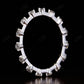 Distance Accents Lab grown Diamond Wedding band Woman  customdiamjewel   