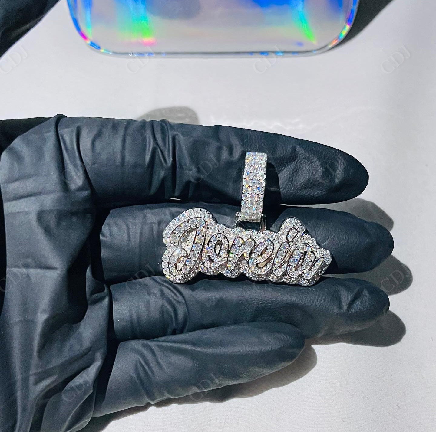 Iced Out Hip Hop Letter Pendant hip hop jewelry CustomDiamJewel   