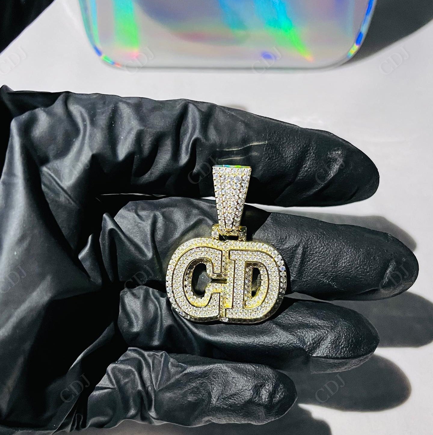 Iced Out Hip Hop Letter Pendant hip hop jewelry CustomDiamJewel   