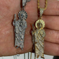 Men's Solid Gold St Jude San Judas Tadeo Iced Pendant  customdiamjewel   