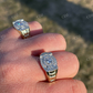 Men's icy Micro pave diamond solitaire ring  customdiamjewel   
