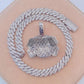 Iced Out Diamond Kaws Pendant For Men  customdiamjewel   
