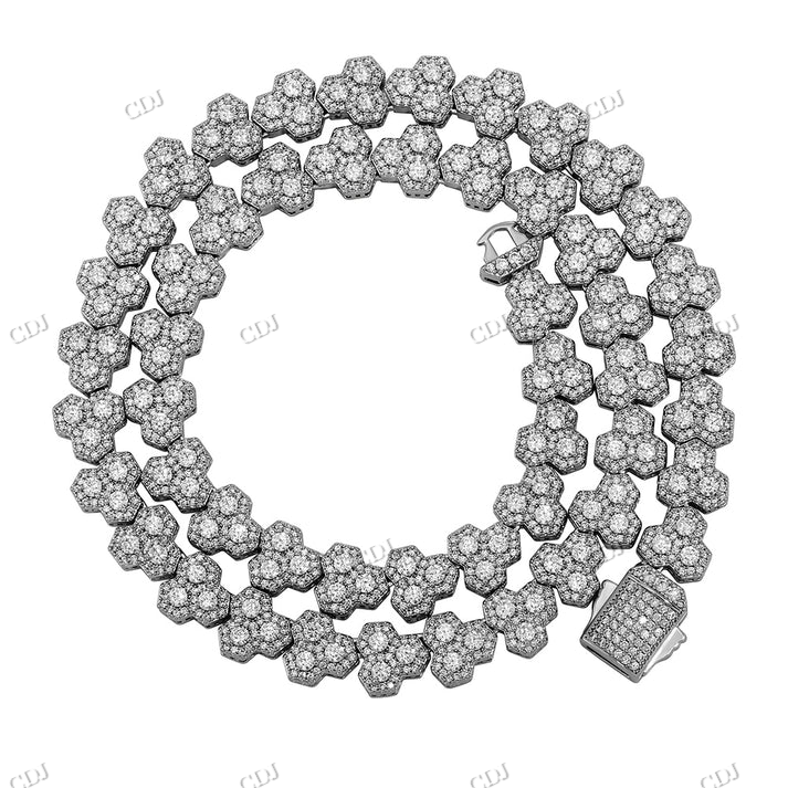 Antique 10mm Diamond Honeycomb Link Chain hip hop jewelry CustomDiamJewel