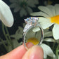 Solid Gold Art Deco Lab Grown Diamond Ring