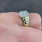 Men's icy Micro pave diamond solitaire ring  customdiamjewel   