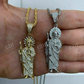 Men's Solid Gold St Jude San Judas Tadeo Iced Pendant  customdiamjewel   
