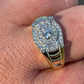 Men's icy Micro pave diamond solitaire ring  customdiamjewel   